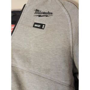 Milwaukee Hoodie Men's SMALL Gray M12 Heated No Battery Sweatshirt Work‎ Outdoor